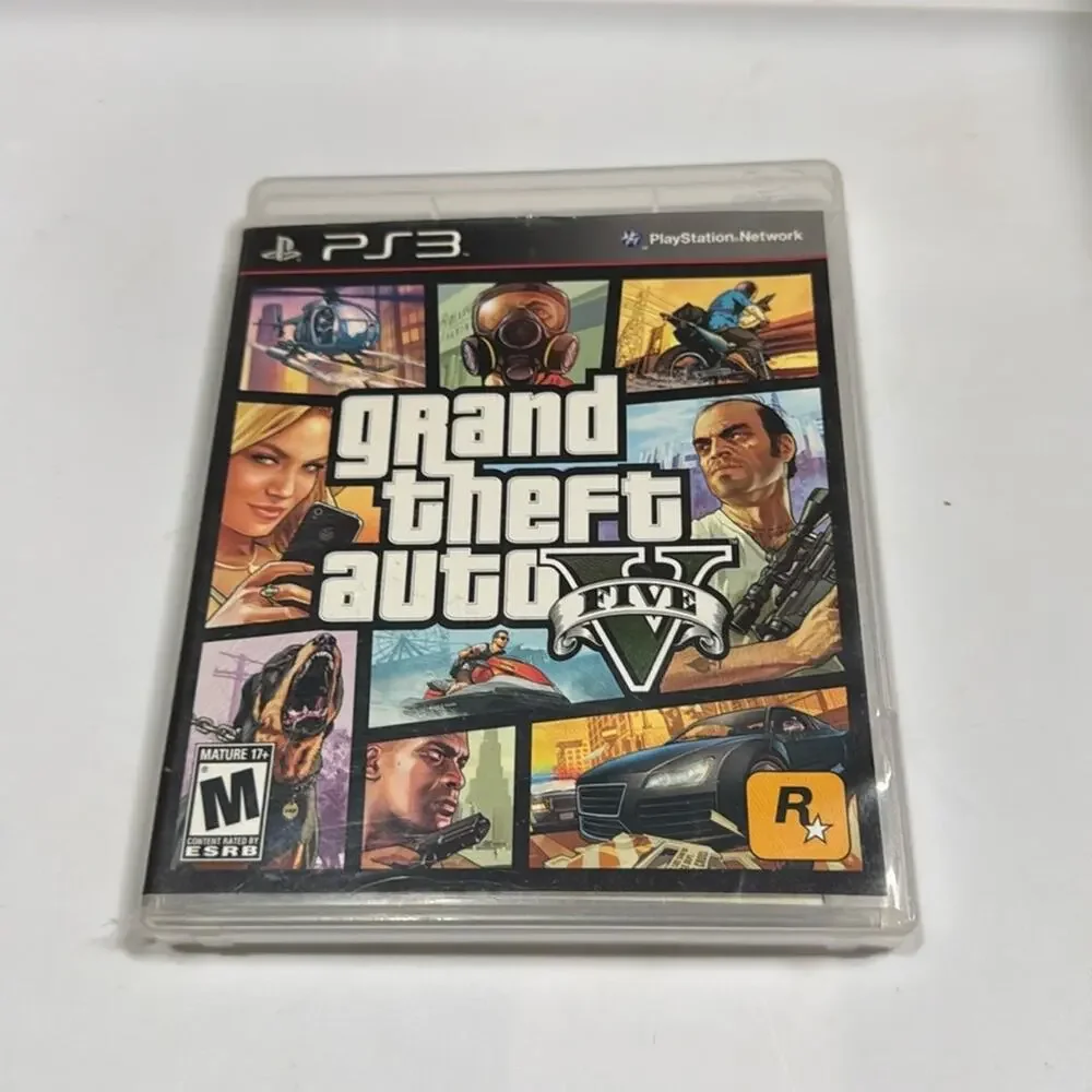 GTA Grand Theft Auto V 5 PS3 Sony PlayStation 3 with Manual and Map USED